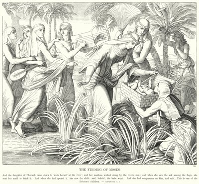 La découverte de Moïse - Julius (after) Schnorr von Carolsfeld