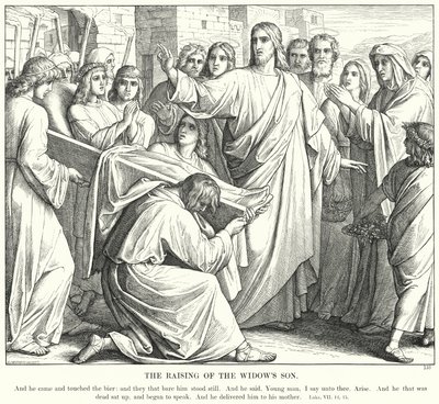 La Résurrection du fils de la veuve - Julius (after) Schnorr von Carolsfeld
