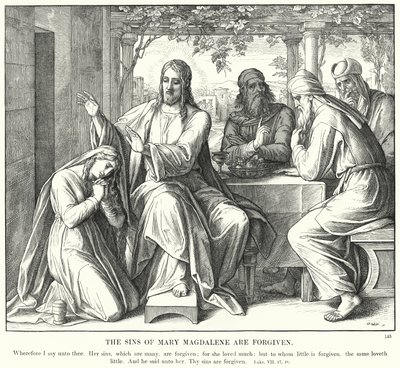 Les péchés de Marie-Madeleine sont pardonnés - Julius (after) Schnorr von Carolsfeld