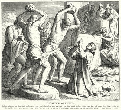 La Lapidation de Saint Étienne - Julius (after) Schnorr von Carolsfeld
