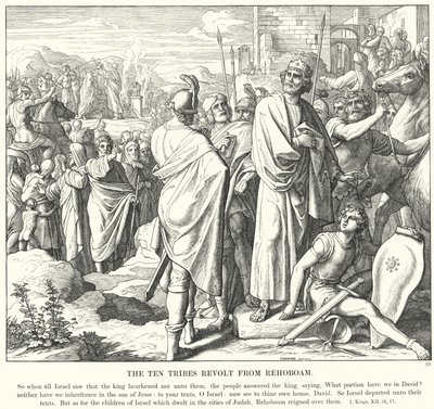 Les Dix Tribus se révoltent contre Roboam - Julius (after) Schnorr von Carolsfeld