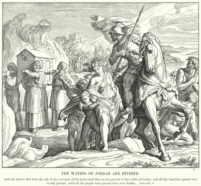 Les eaux du Jourdain sont divisées - Julius (after) Schnorr von Carolsfeld