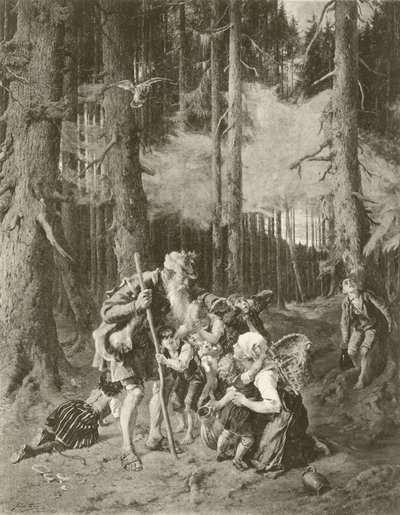 Le fidèle Eckart (gravure) - Julius Adam