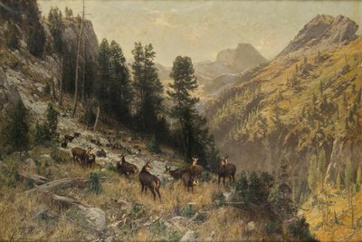 Automne en haute montagne - Julius Arthur Thiele