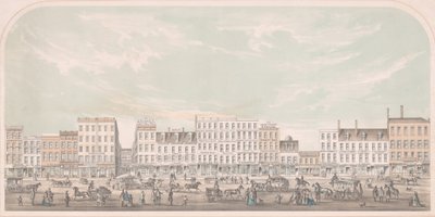 Broadway, New-York de Canal à Grand Street, côté ouest, 1856 - Julius Bien
