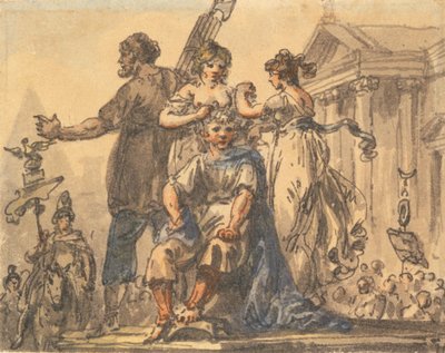 Die Bildung der Bürgerkrone - Julius Caesar Ibbetson