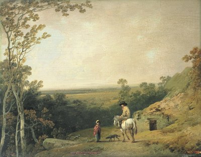 Paysage avec figures - Julius Caesar Ibbetson