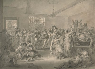 Marins faisant la fête et faisant frire des montres - Julius Caesar Ibbetson