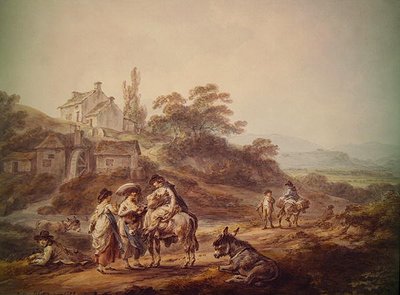 Le Moulin à eau - Julius Caesar Ibbetson