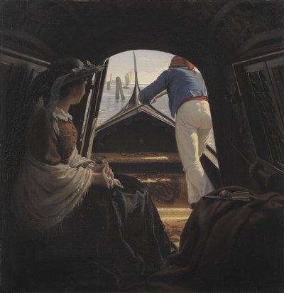 Une gondole - Julius Exner