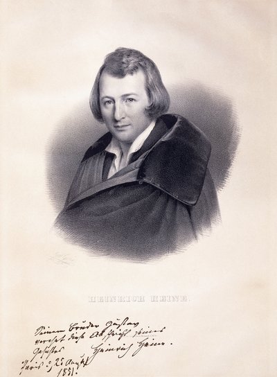 Portrait de Heinrich Heine - Julius Giere