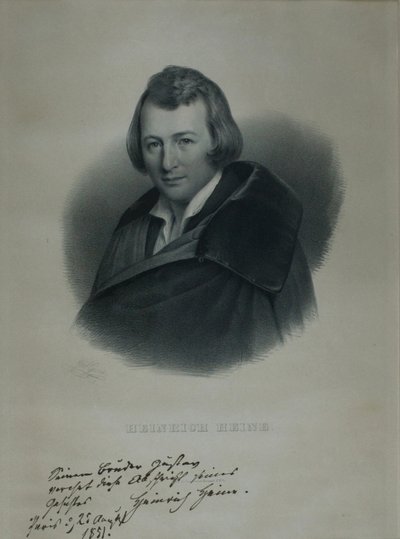 Portrait du poète Heinrich Heine 1797-1856, 1839 - Julius Giere