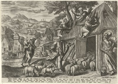 Pierre comme bon berger - Julius Goltzius