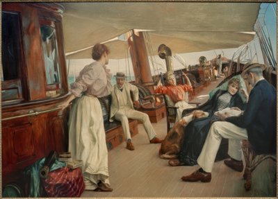 À bord du yacht "Namouna" - Julius Leblanc Stewart
