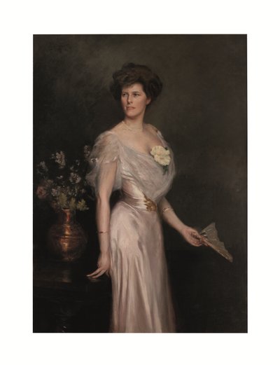 Femme avec éventail : Portrait de Mme Antonio Yznaga Stewart - Julius Leblanc Stewart