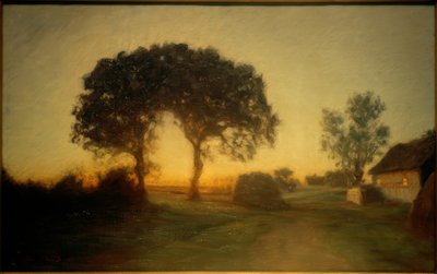 Les deux chênes. De la région de Vallø - Julius Paulsen