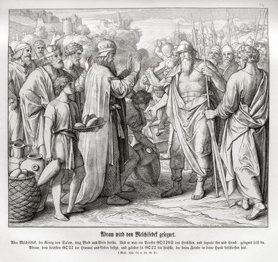 Abraham est béni par Melchisédek, Genèse - Julius Schnorr von Carolsfeld
