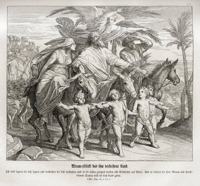 Abraham voit la terre promise, Genèse - Julius Schnorr von Carolsfeld