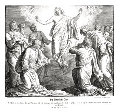 Ascension du Christ, Évangile de Luc - Julius Schnorr von Carolsfeld