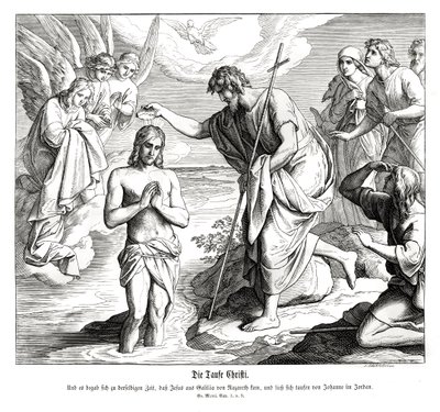 Baptême du Christ - Julius Schnorr von Carolsfeld