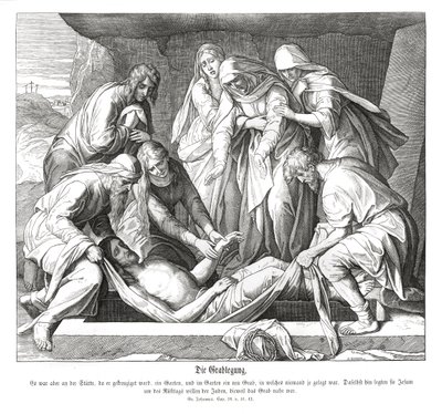 Enterrement de Jésus - Julius Schnorr von Carolsfeld