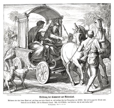 Conversion du chambellan, Actes des Apôtres - Julius Schnorr von Carolsfeld