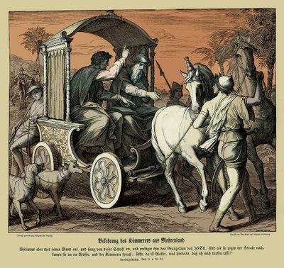 Conversion du chambellan, Actes des Apôtres - Julius Schnorr von Carolsfeld