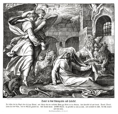 Daniel dans la fosse aux lions - Julius Schnorr von Carolsfeld
