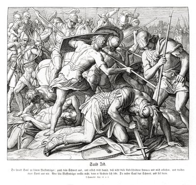 Mort de Saül - Julius Schnorr von Carolsfeld