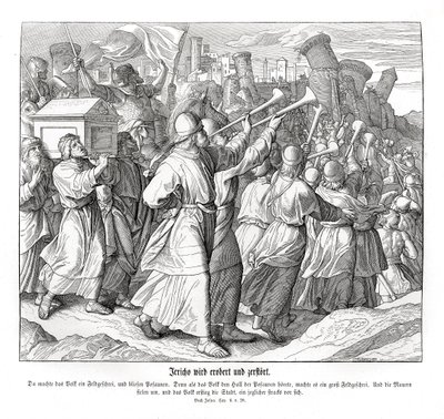 La chute de Jéricho, Josué - Julius Schnorr von Carolsfeld
