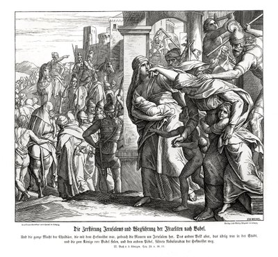 Chute de Jérusalem - Julius Schnorr von Carolsfeld