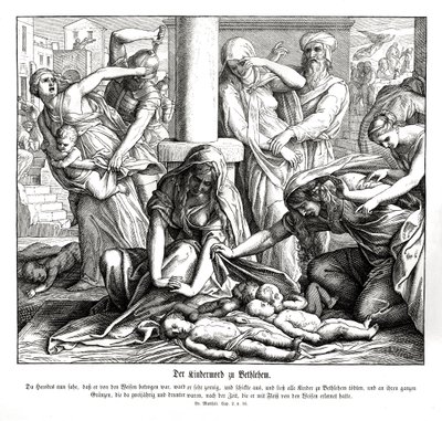 Hérode tue les enfants, Évangile de Matthieu - Julius Schnorr von Carolsfeld