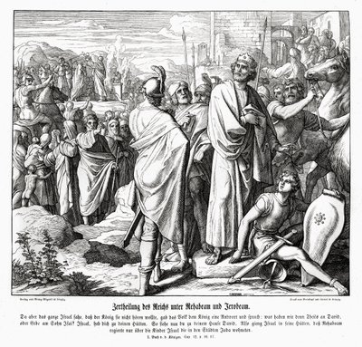 Jéroboam et Roboam - Julius Schnorr von Carolsfeld