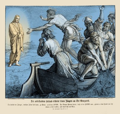 Jésus apparaît à ses disciples, Évangile de Jean - Julius Schnorr von Carolsfeld