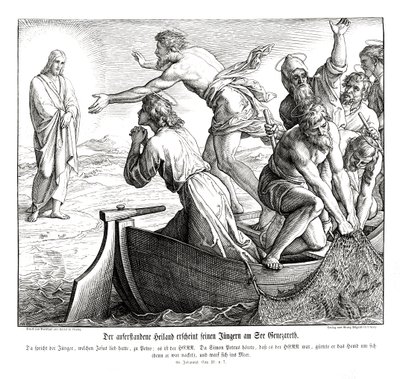 Jésus apparaît à ses disciples, Évangile de Jean - Julius Schnorr von Carolsfeld