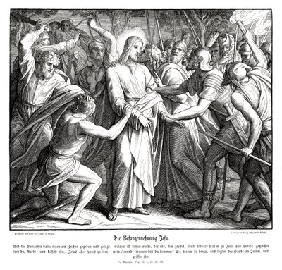 La trahison de Jésus, Évangile de Matthieu - Julius Schnorr von Carolsfeld