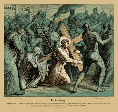 Jésus portant la croix, Évangile de Luc - Julius Schnorr von Carolsfeld