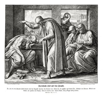 Les amis de Job - Julius Schnorr von Carolsfeld