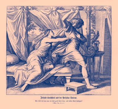 Joseph refuse de coucher avec Potiphar - Julius Schnorr von Carolsfeld