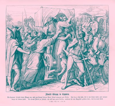 Le père de Joseph arrive en Égypte, Genèse - Julius Schnorr von Carolsfeld