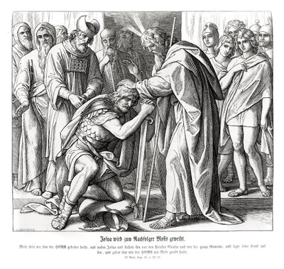 Josué est nommé successeur de Moïse, Nombres - Julius Schnorr von Carolsfeld