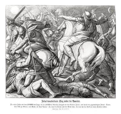 La victoire de Josué sur les Amorites, Josué - Julius Schnorr von Carolsfeld