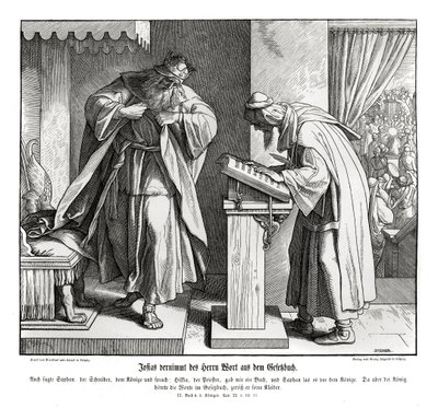 Josias entend la parole de la loi - Julius Schnorr von Carolsfeld