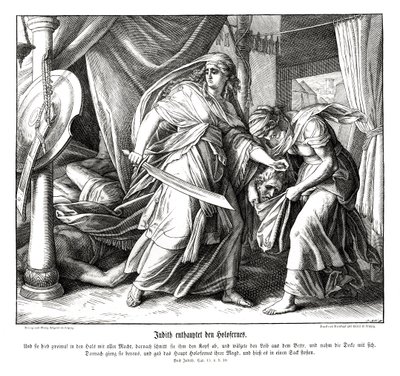 Judith décapite Holopherne, livre de Judith - Julius Schnorr von Carolsfeld