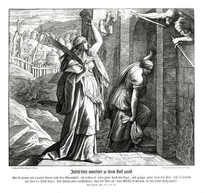 Judith retourne auprès de son peuple, livre de Judith - Julius Schnorr von Carolsfeld