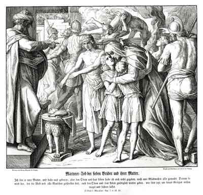 Le martyre des sept fils, 2 Maccabées - Julius Schnorr von Carolsfeld