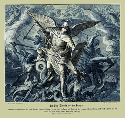 Victoire de Michel sur le dragon, Apocalypse - Julius Schnorr von Carolsfeld