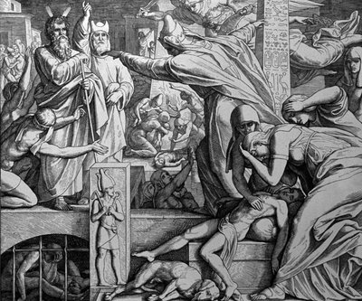 Moïse et Pharaon - Julius Schnorr von Carolsfeld