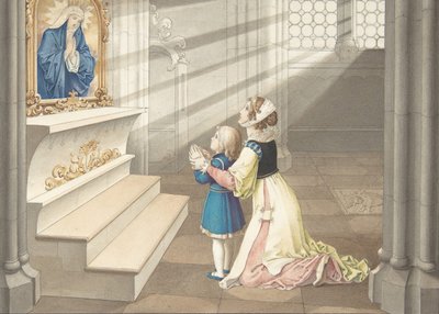 Mère et fille en prière, vers 1811-17 - Julius Schnorr von Carolsfeld