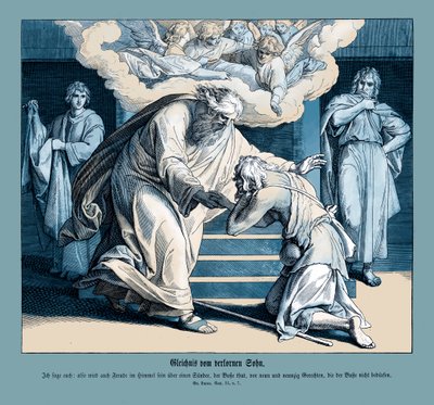 Parabole du bon Samaritain, Évangile de Luc - Julius Schnorr von Carolsfeld